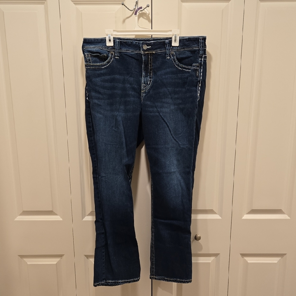 Silver Jeans Women's Deep Blue Boot Cut Denim